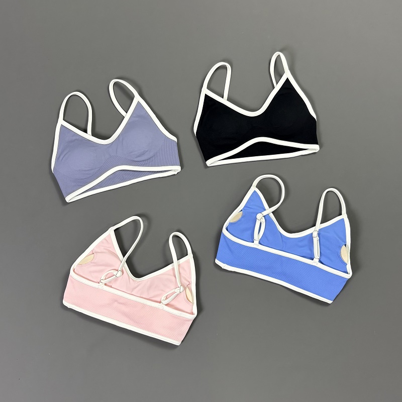 Women Contrastline Yoga Bra V  - đánh giá và giá Sports Bra Racerback