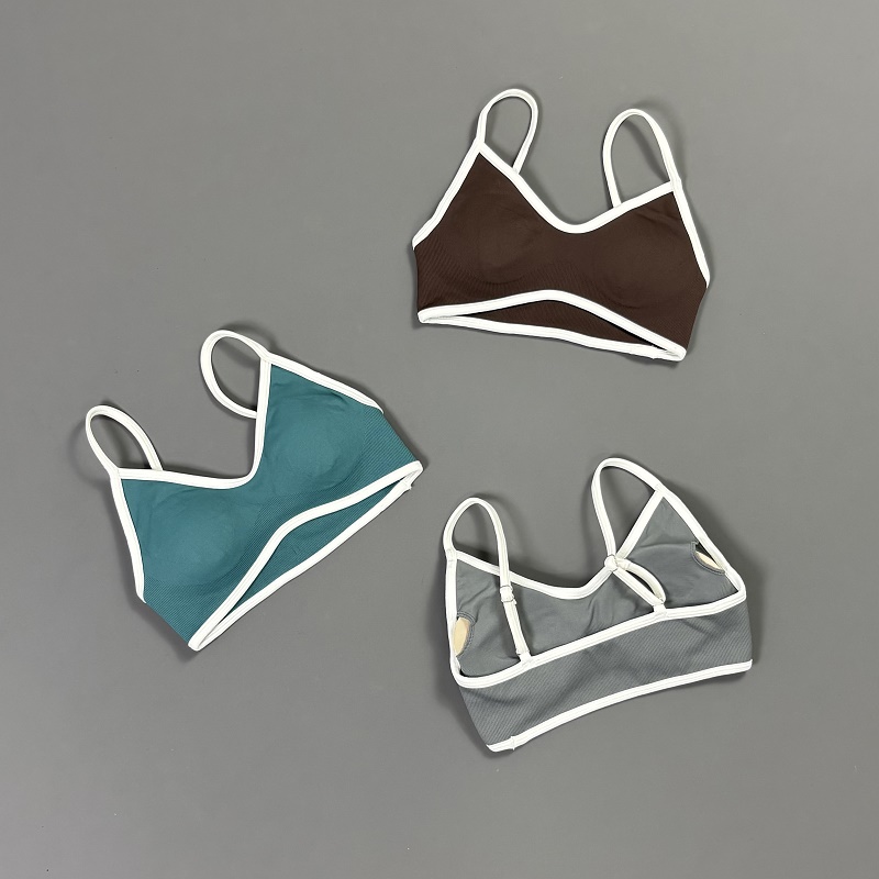 Women Contrastline Yoga Bra V  - đánh giá và giá Sports Bra Racerback