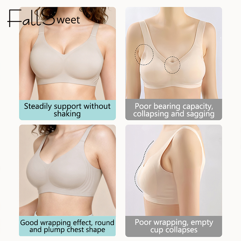 FallSweet Women Push-Up Seamle - đánh giá và giá Mastectomy Bra Pocket